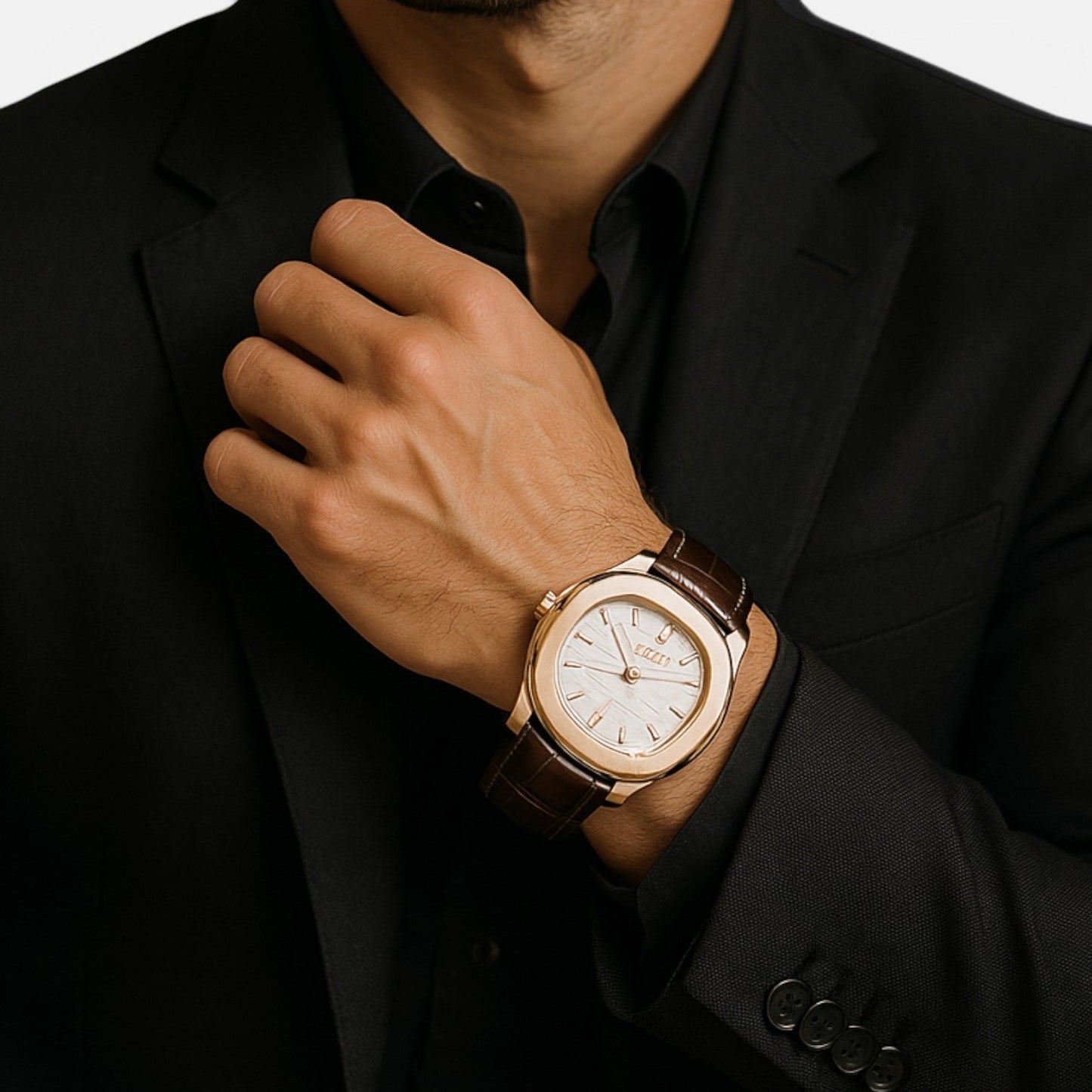 Lavie Moda | Montre en Cuir et Or Rose | Intemporelle. Élégante. Raffinée.