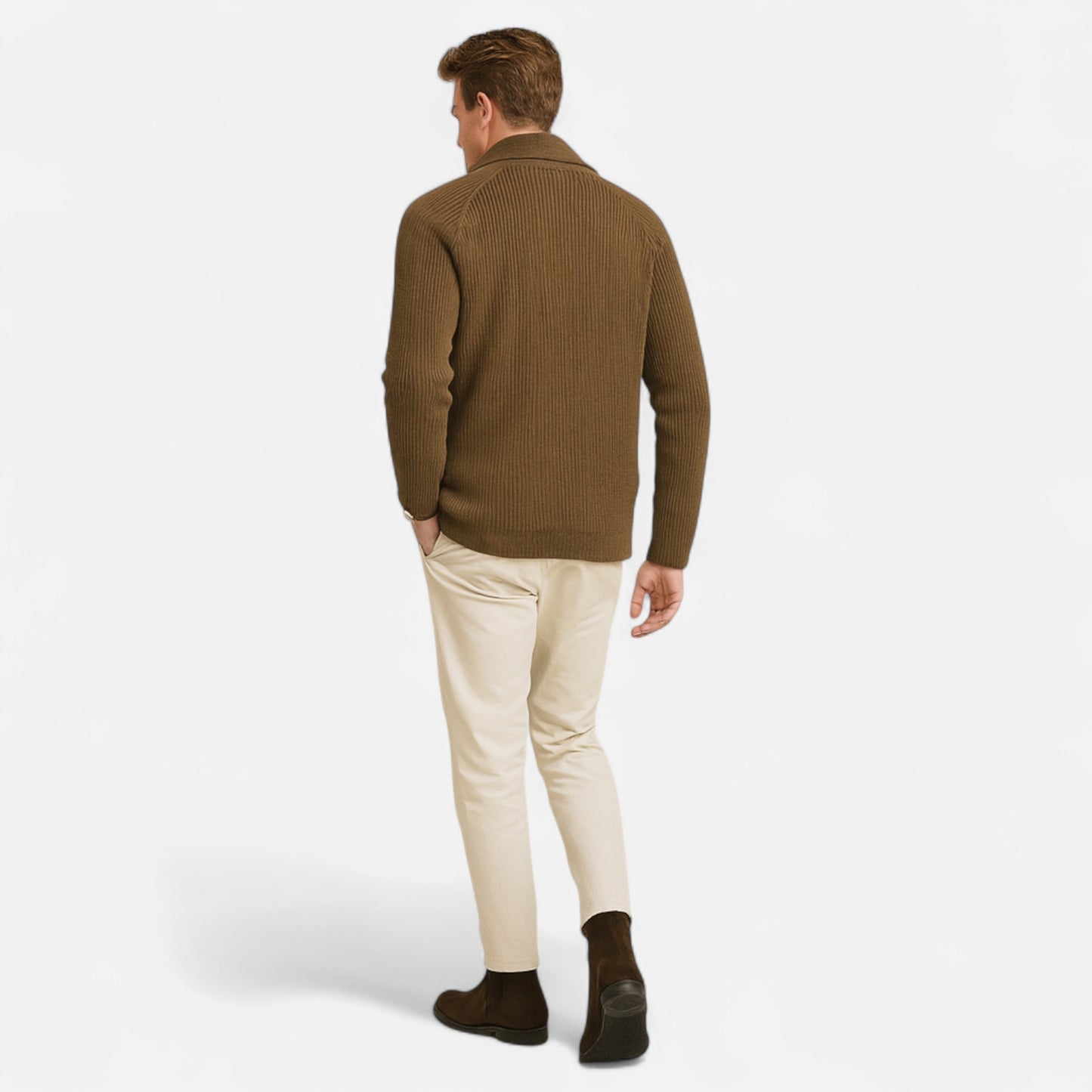 Lavie Moda | Cardigan Homme Tricot Vintage Boutonné