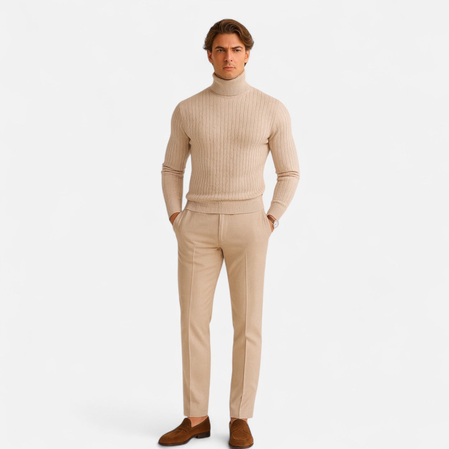 Lavie Moda | Pull Col Roulé Homme Élégance Classique