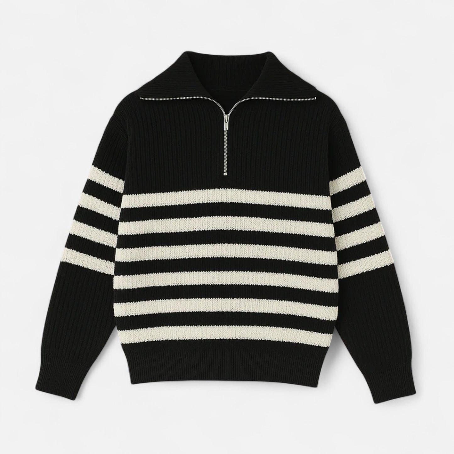 Lavie Moda | Pull Demi-Zip Homme Côtelé Nautique
