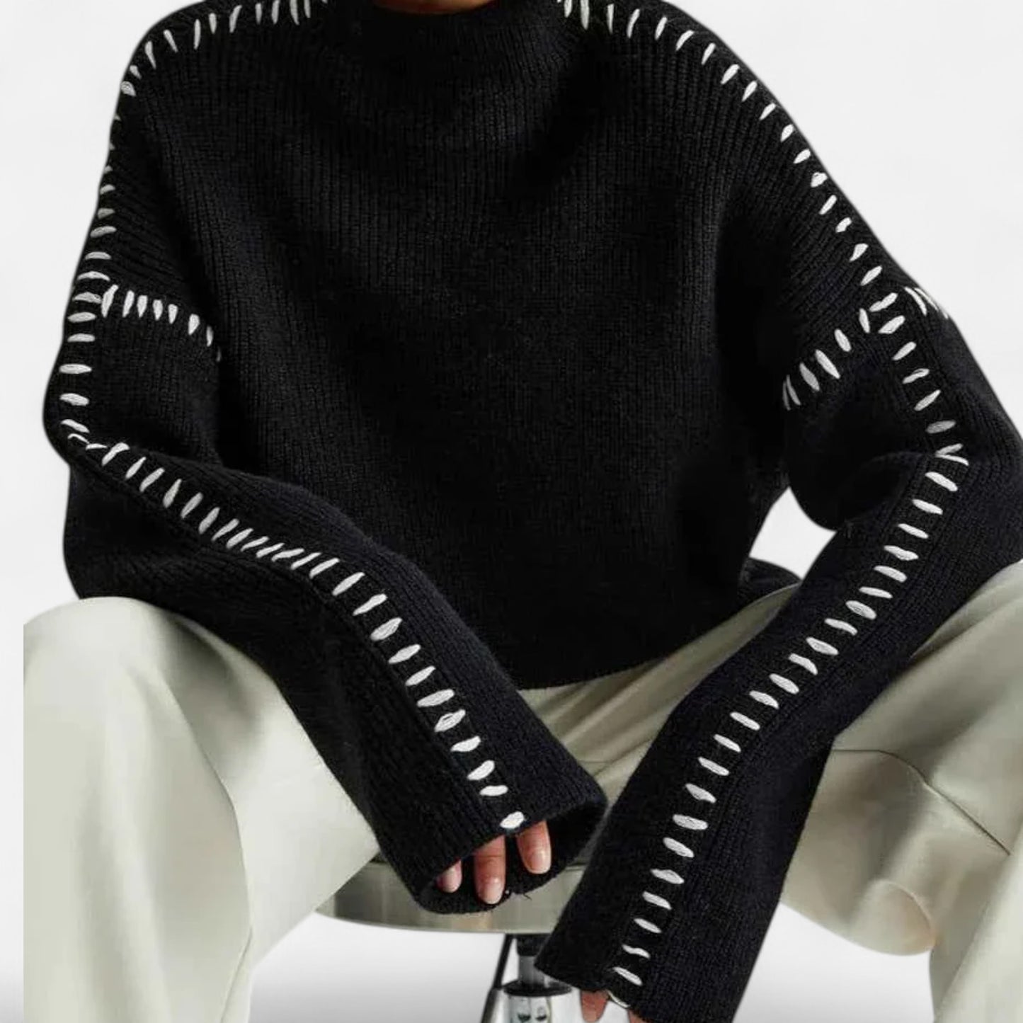 Lavie Moda | Pull Oversize Femme Col Montant Chic