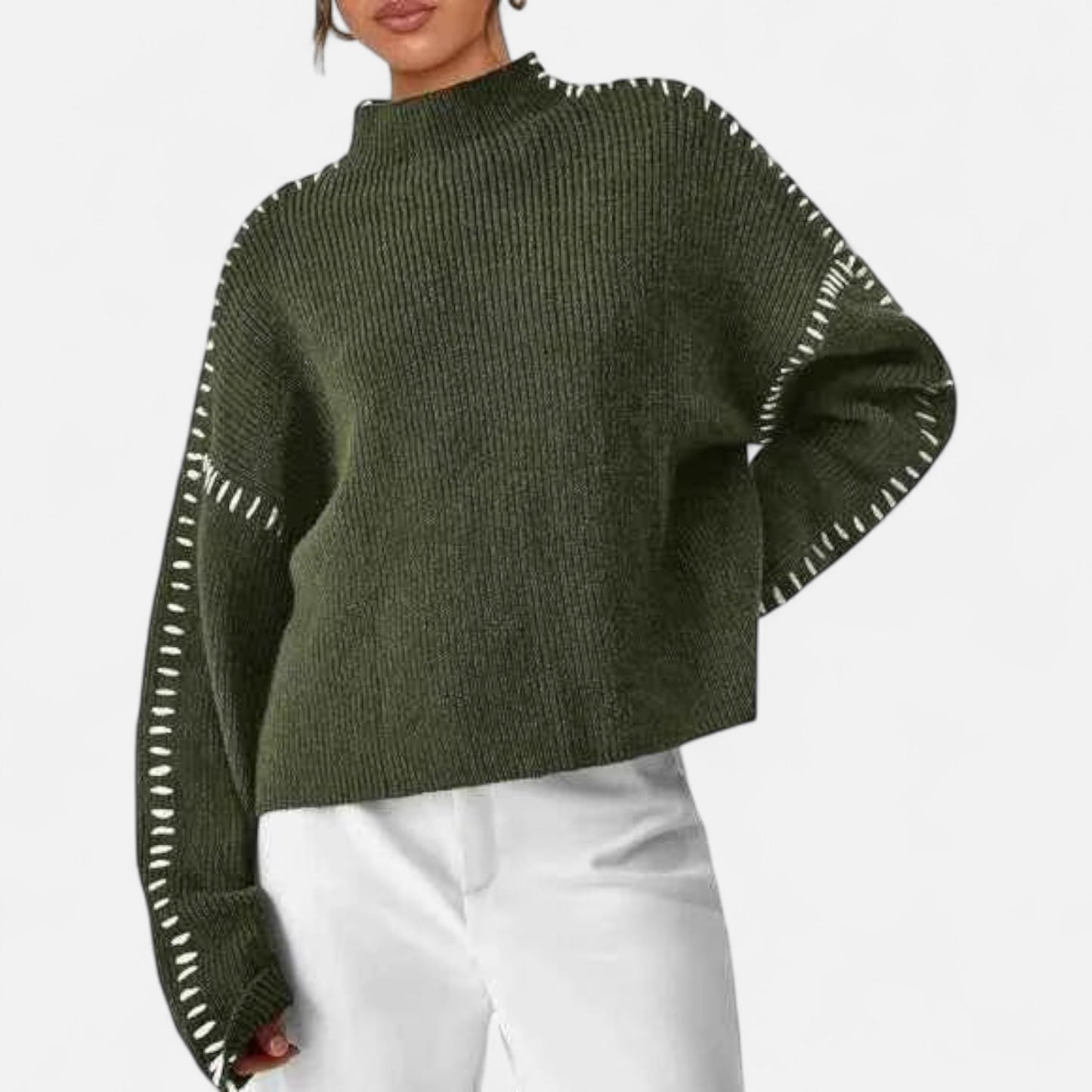 Lavie Moda | Pull Oversize Femme Col Montant Chic