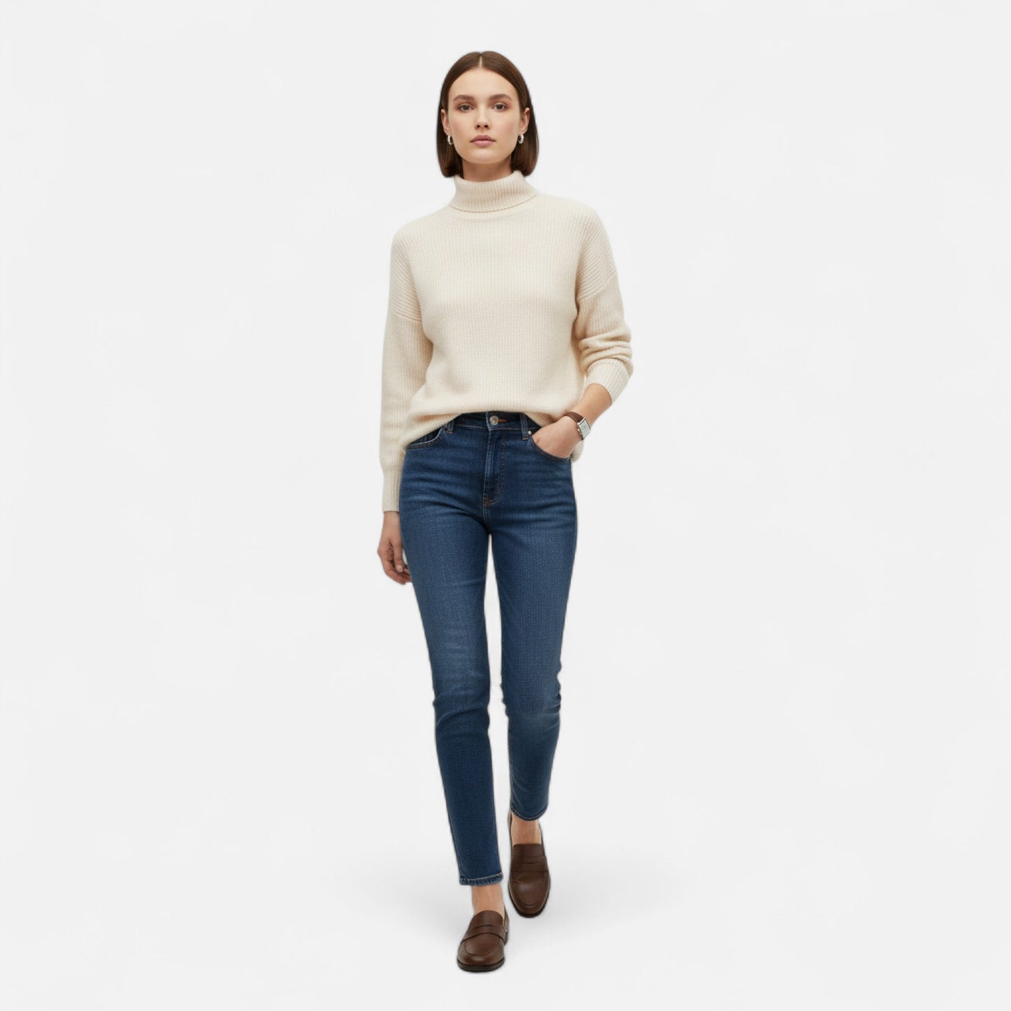 Lavie Moda | Pull Femme Rayé en Maille Côtelée Chic
