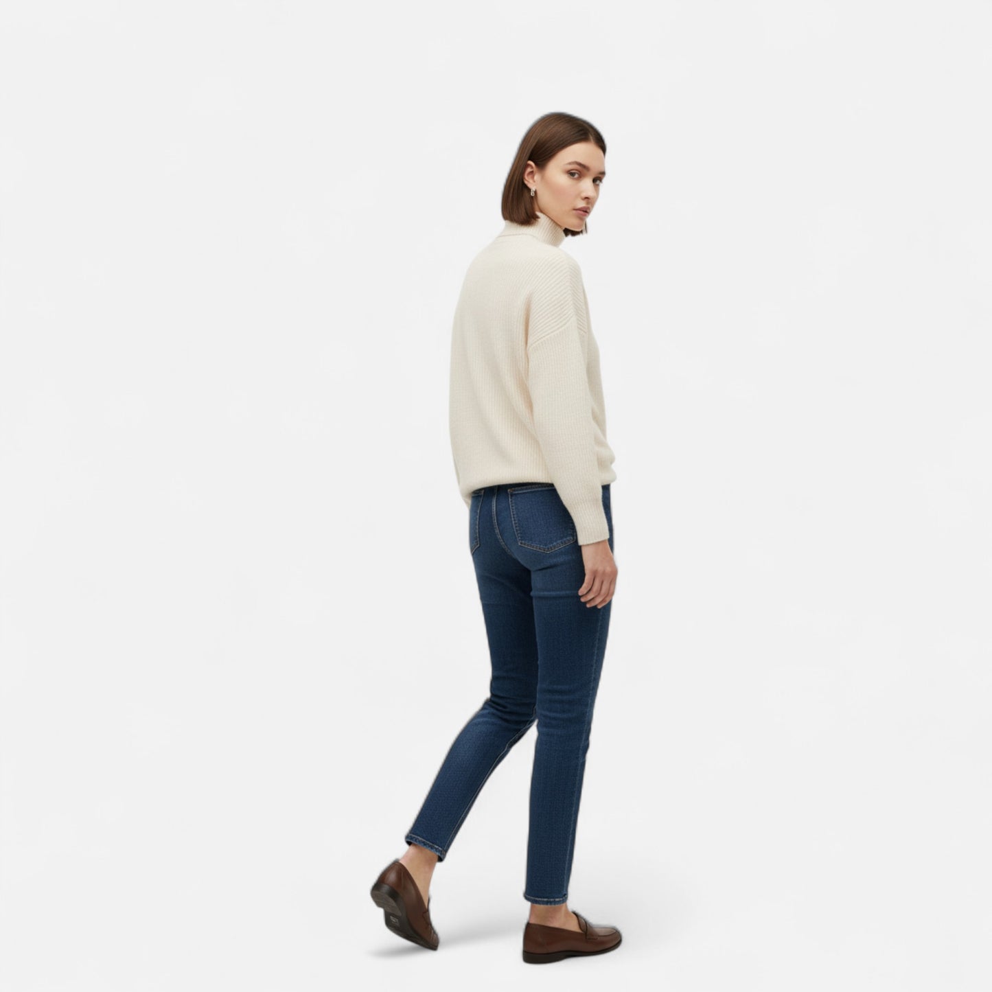 Lavie Moda | Pull Femme Rayé en Maille Côtelée Chic