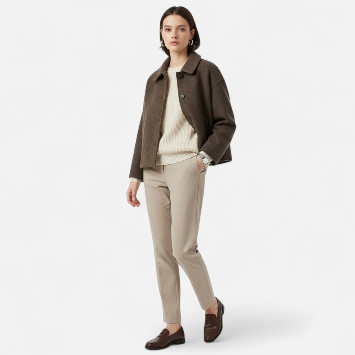 Lavie Moda | Manteau Femme Oversize Structuré Élégant