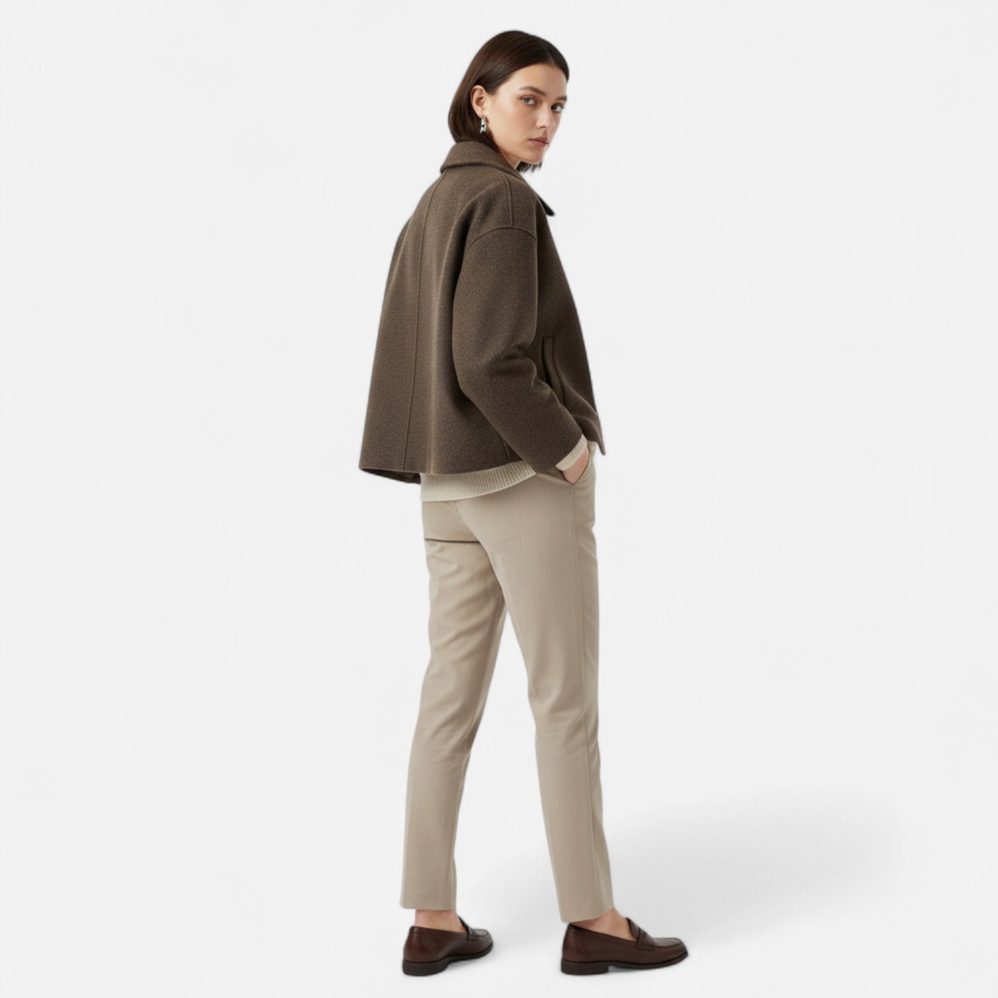 Lavie Moda | Manteau Femme Oversize Structuré Élégant