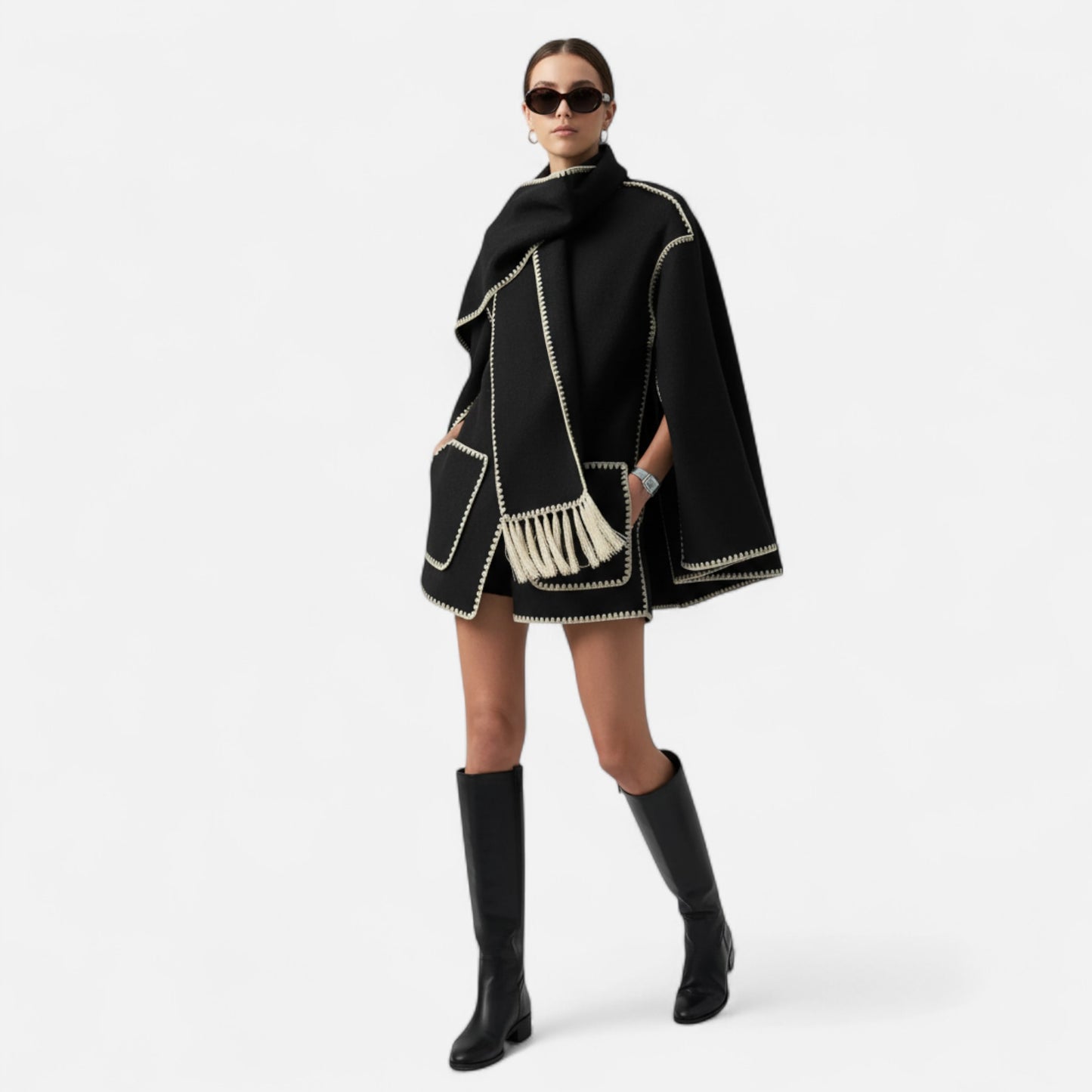 Lavie Moda | Veste Portefeuille Femme Col Châle Élégante
