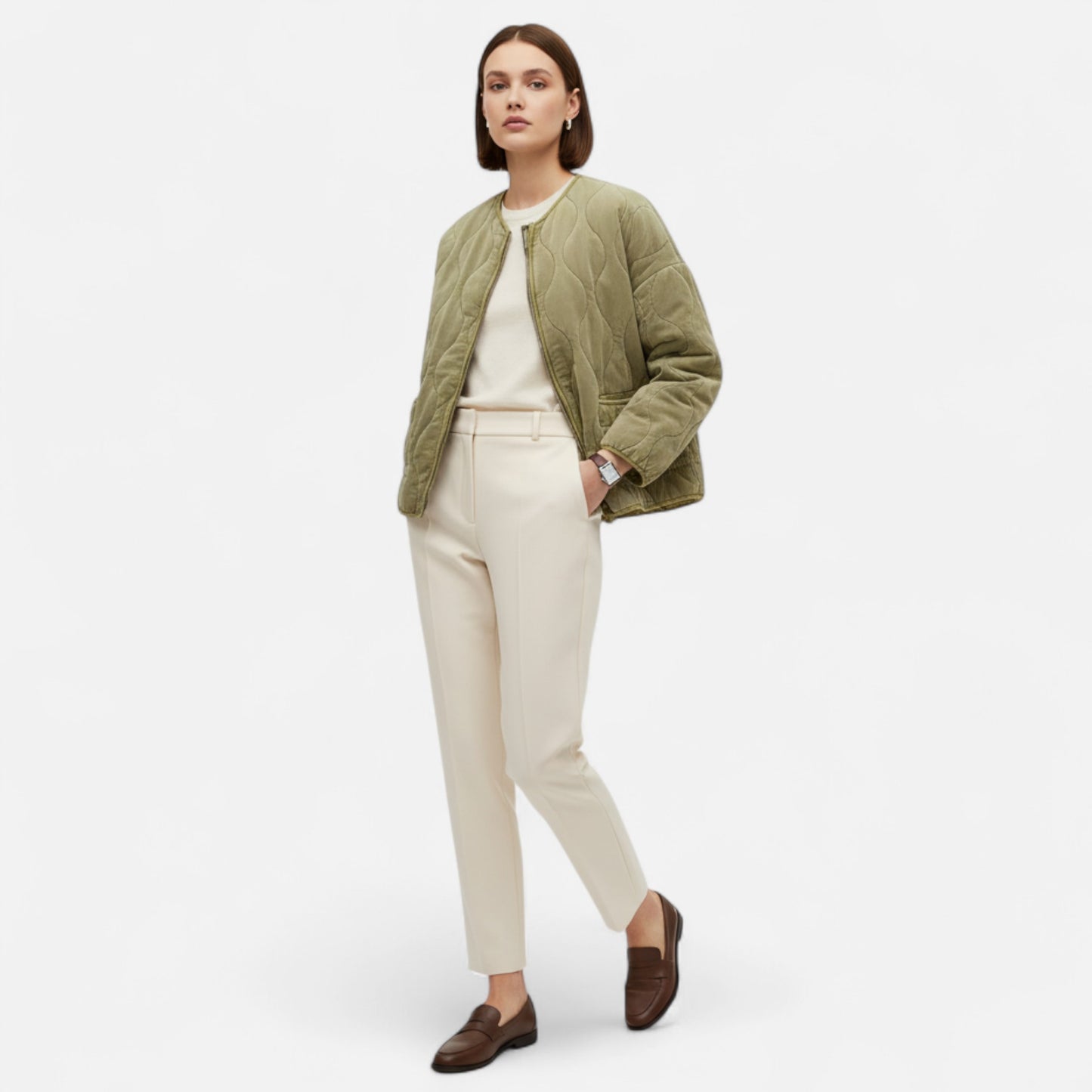 Lavie Moda | Veste Matelassée Femme Cintrée Mi-Saison