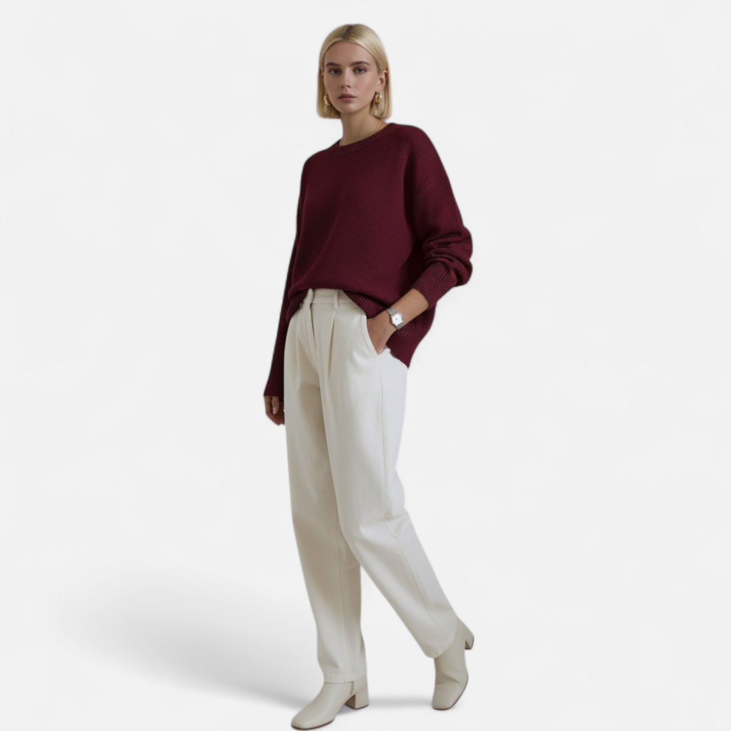 Lavie Moda | Pull Oversize Femme Col Roulé Cocooning