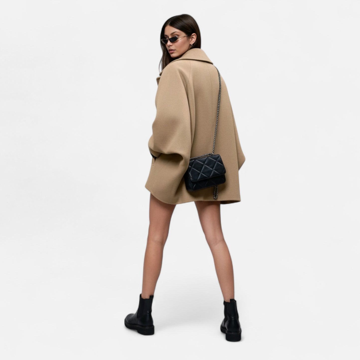 Lavie Moda | Manteau Femme Oversize Hiver à Boutons