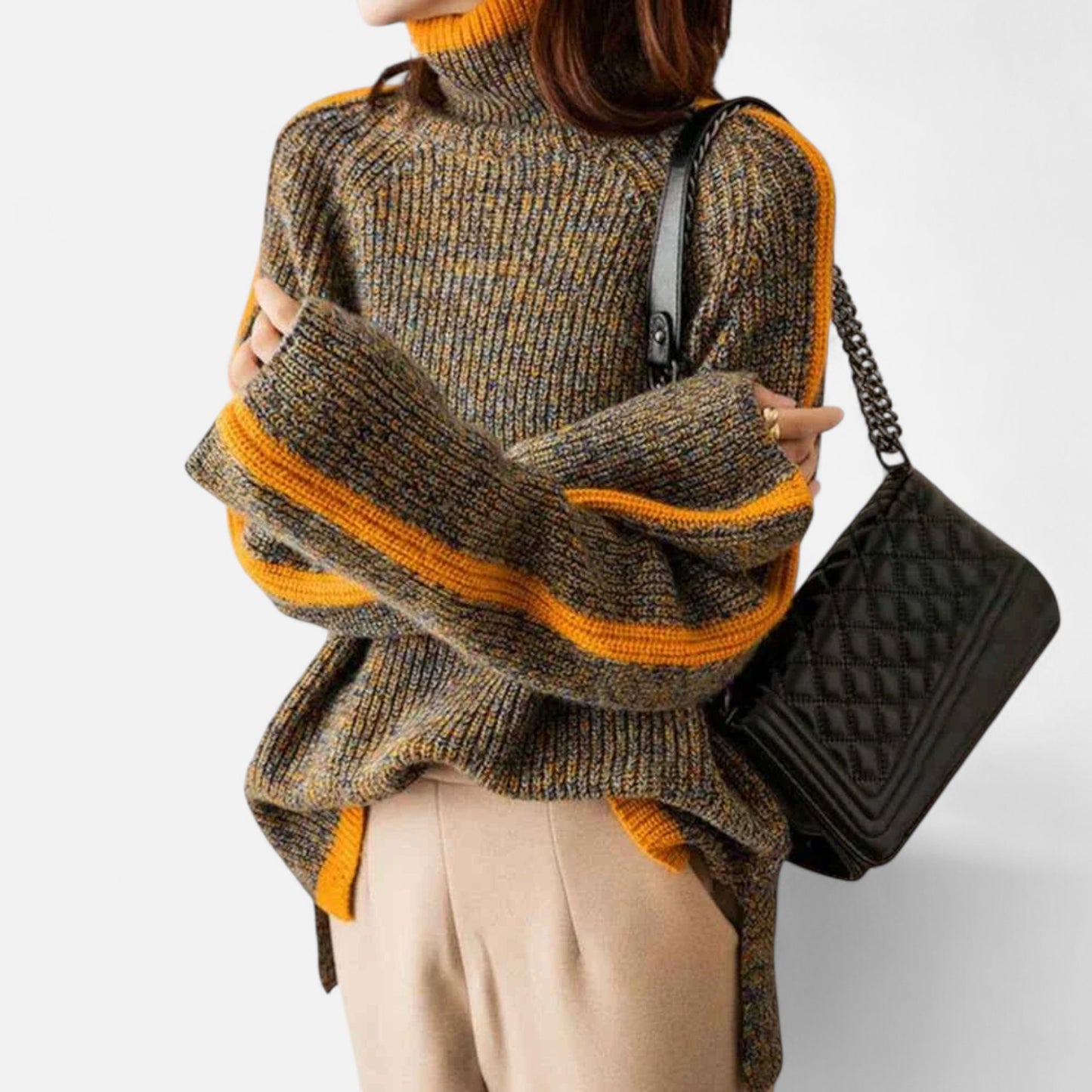 Lavie Moda | Pull Femme Oversize Col Roulé Cosy Chic