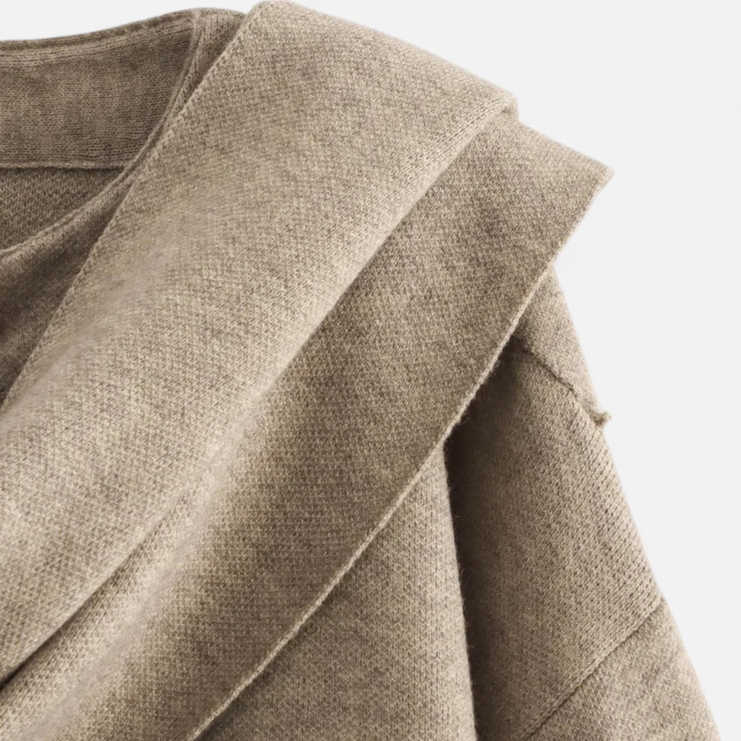 Lavie Moda | Manteau Hiver Femme avec Écharpe Asymétrique – Élégance Douillette Demi-Saison