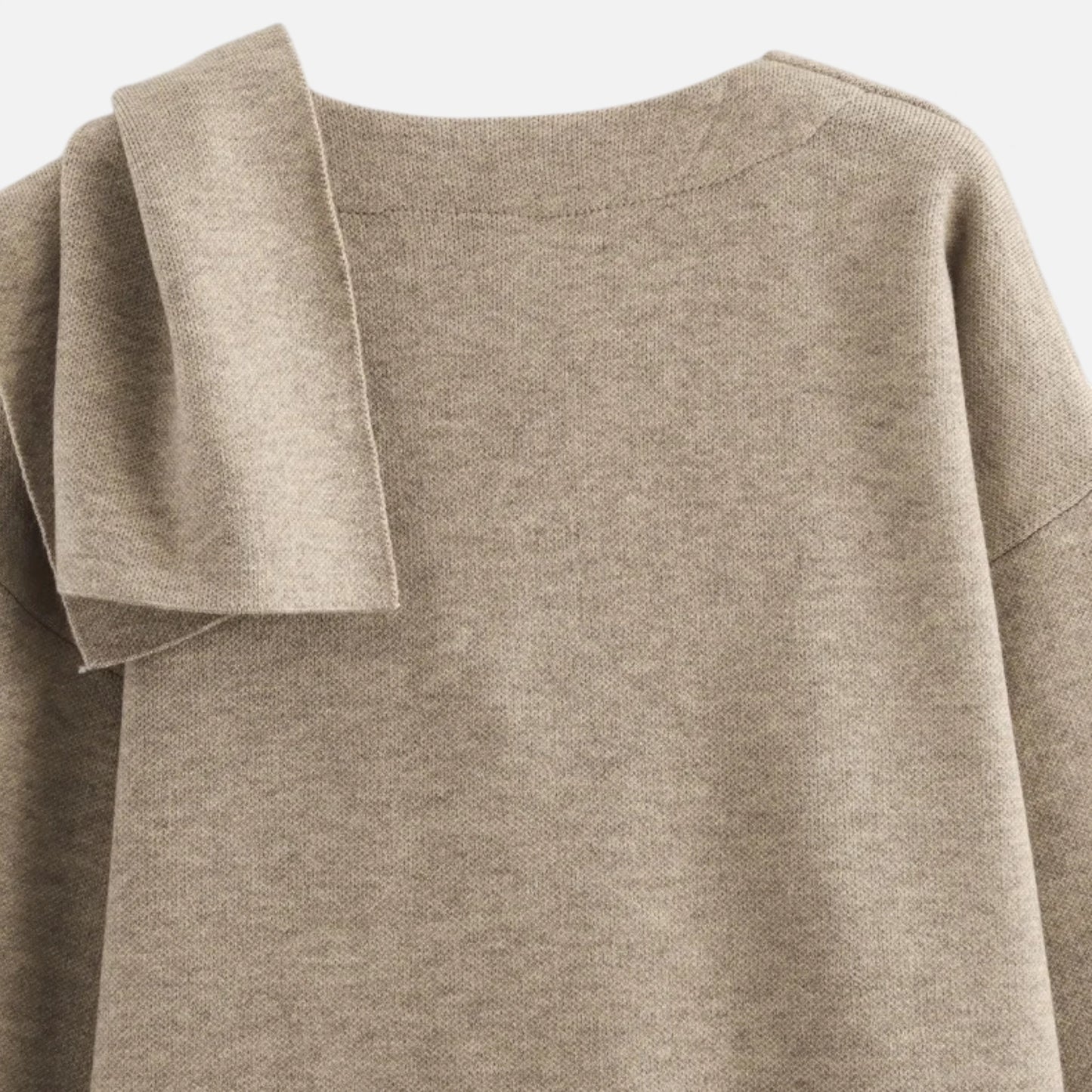 Lavie Moda | Manteau Hiver Femme avec Écharpe Asymétrique – Élégance Douillette Demi-Saison