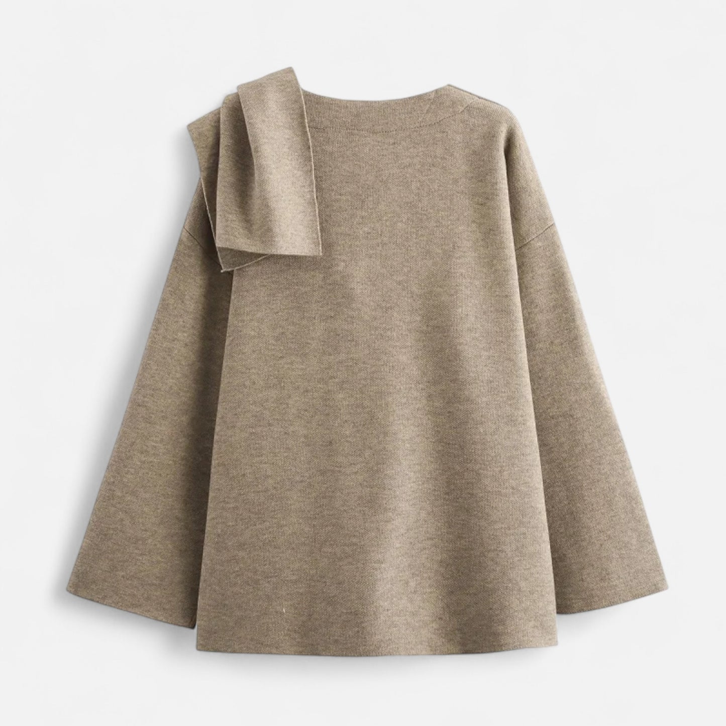 Lavie Moda | Manteau Hiver Femme avec Écharpe Asymétrique – Élégance Douillette Demi-Saison