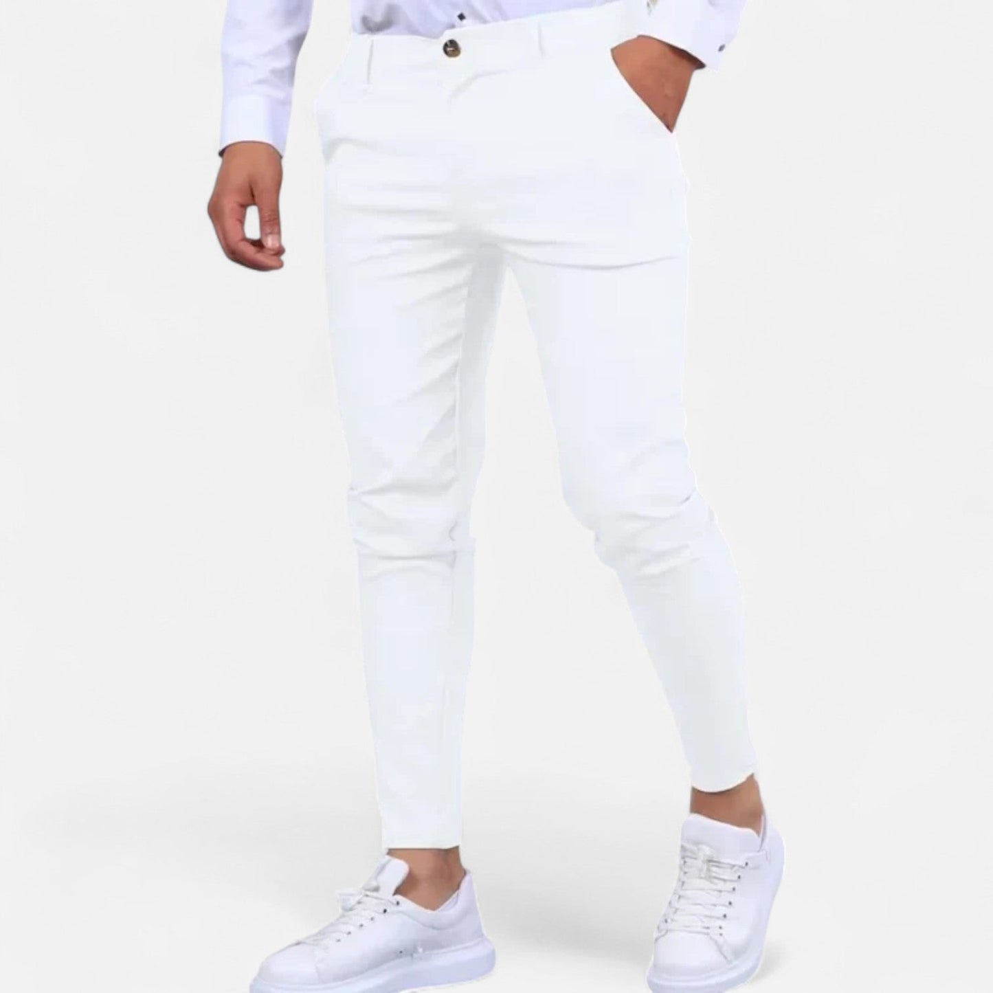 Lavie Moda | Classic Old Money Trousers – Pantalon Homme Ajusté, Tissu Infroissable pour Tenue Formelle & Décontractée