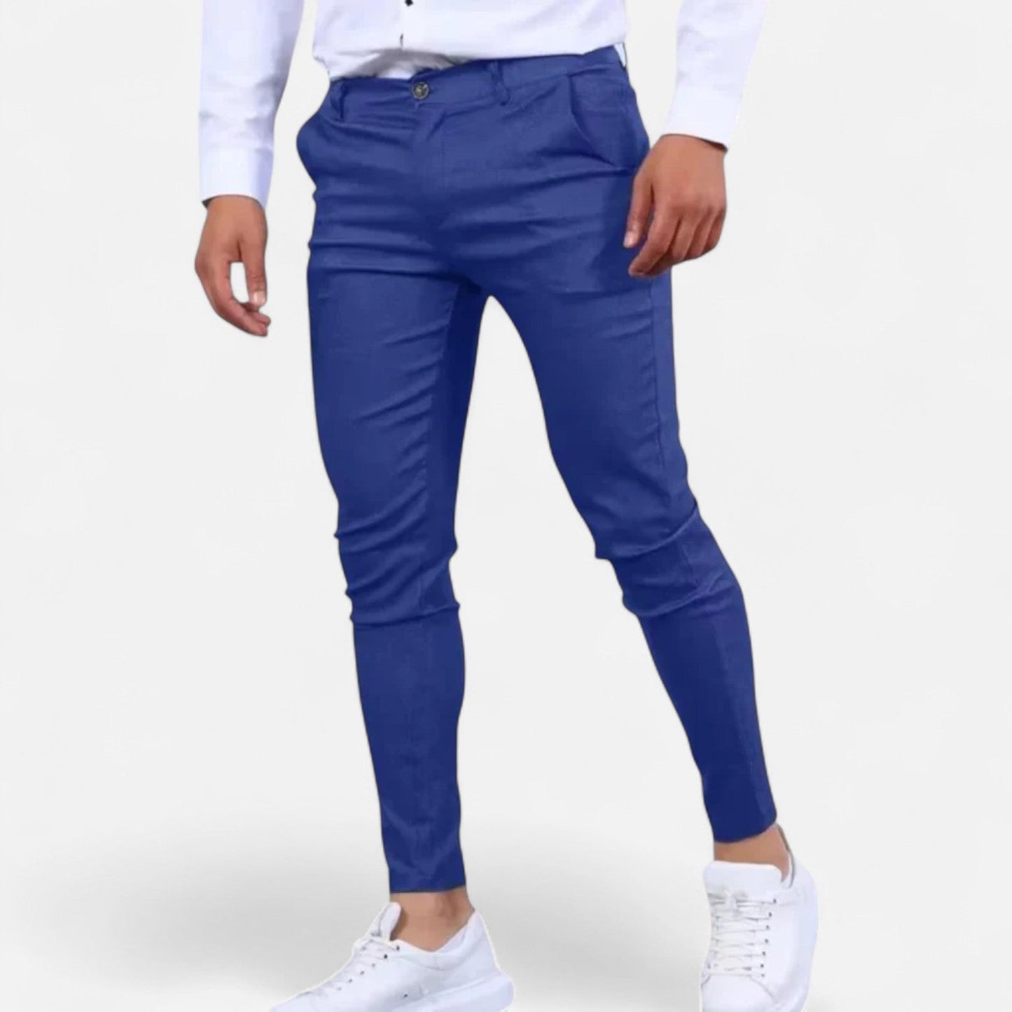 Lavie Moda | Classic Old Money Trousers – Pantalon Homme Ajusté, Tissu Infroissable pour Tenue Formelle & Décontractée