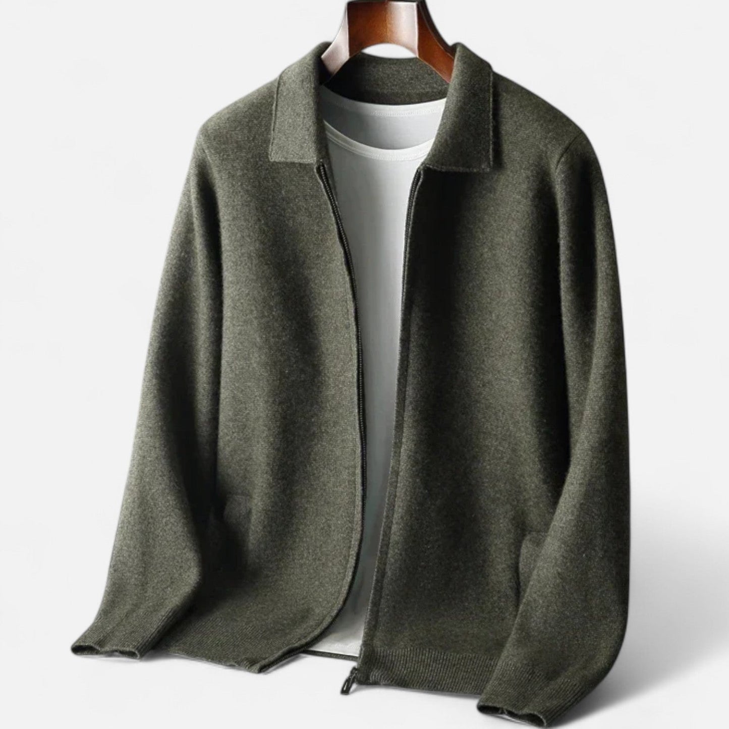 Lavie Moda | Zip Collar Knit Jacket