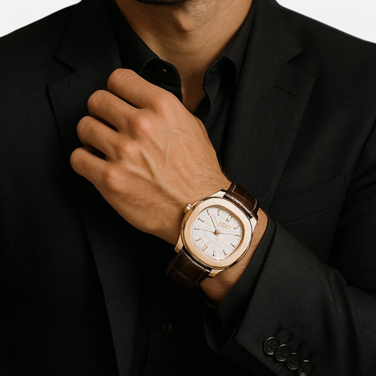 Lavie Moda | Montre en Cuir et Or Rose | Intemporelle. Élégante. Raffinée.