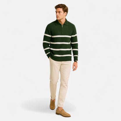 Lavie Moda | Pull Demi-Zip Homme Élégance Classique