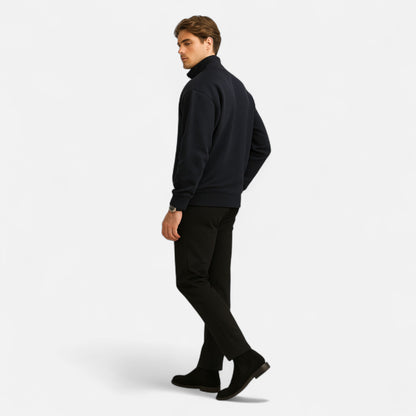 Lavie Moda | Pull Polaire Homme Demi-Zip Doux et Élégant