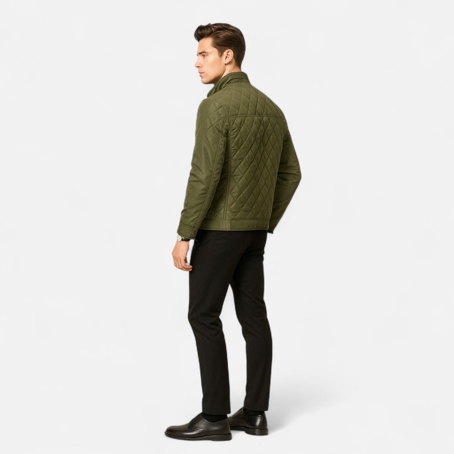 Lavie Moda | Veste Homme Matelassée Style Biker Élégant