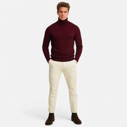 Lavie Moda | Pull Col Roulé Homme en Laine Vierge