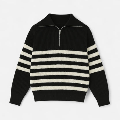 Lavie Moda | Pull Demi-Zip Homme Côtelé Nautique
