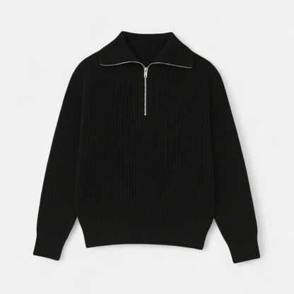 Lavie Moda | Pull Demi-Zip Homme Côtelé Nautique