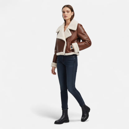 Lavie Moda | Veste Courte Femme Doublée Hiver Élégante