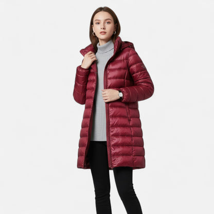 Lavie Moda | Doudoune Légère Femme à Capuche Chic