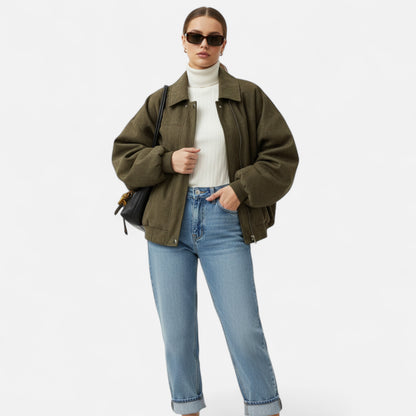 Lavie Moda | Veste Bomber Femme en Suédine
