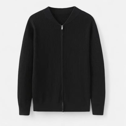 Lavie Moda | Gilet en Coton Homme – Gilet Zippé Sans Manches en Maille Côtelée, Style Vintage