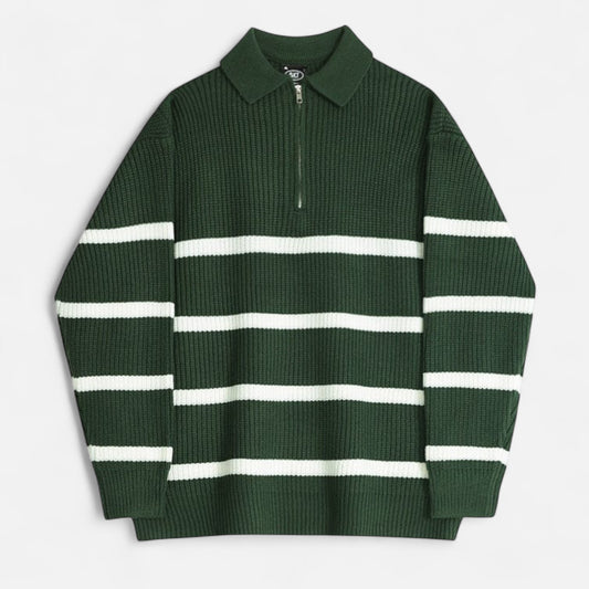 Lavie Moda | Pull Demi-Zip Homme Élégance Classique