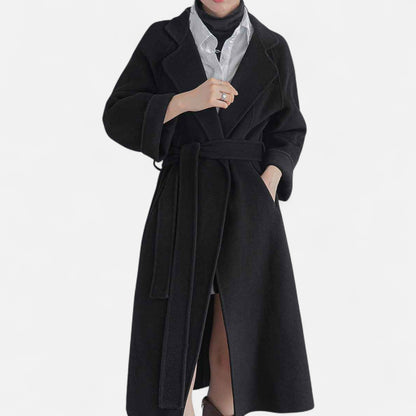 Lavie Moda | Manteau Femme Oversize en Laine Ceinturé