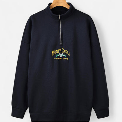 Lavie Moda | Pull Polaire Homme Demi-Zip Doux et Élégant