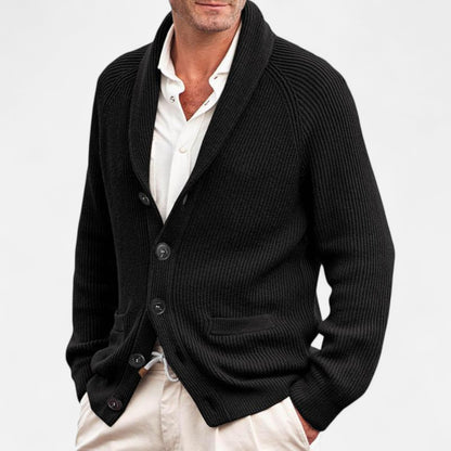 Lavie Moda | Cardigan Homme Tricot Vintage Boutonné