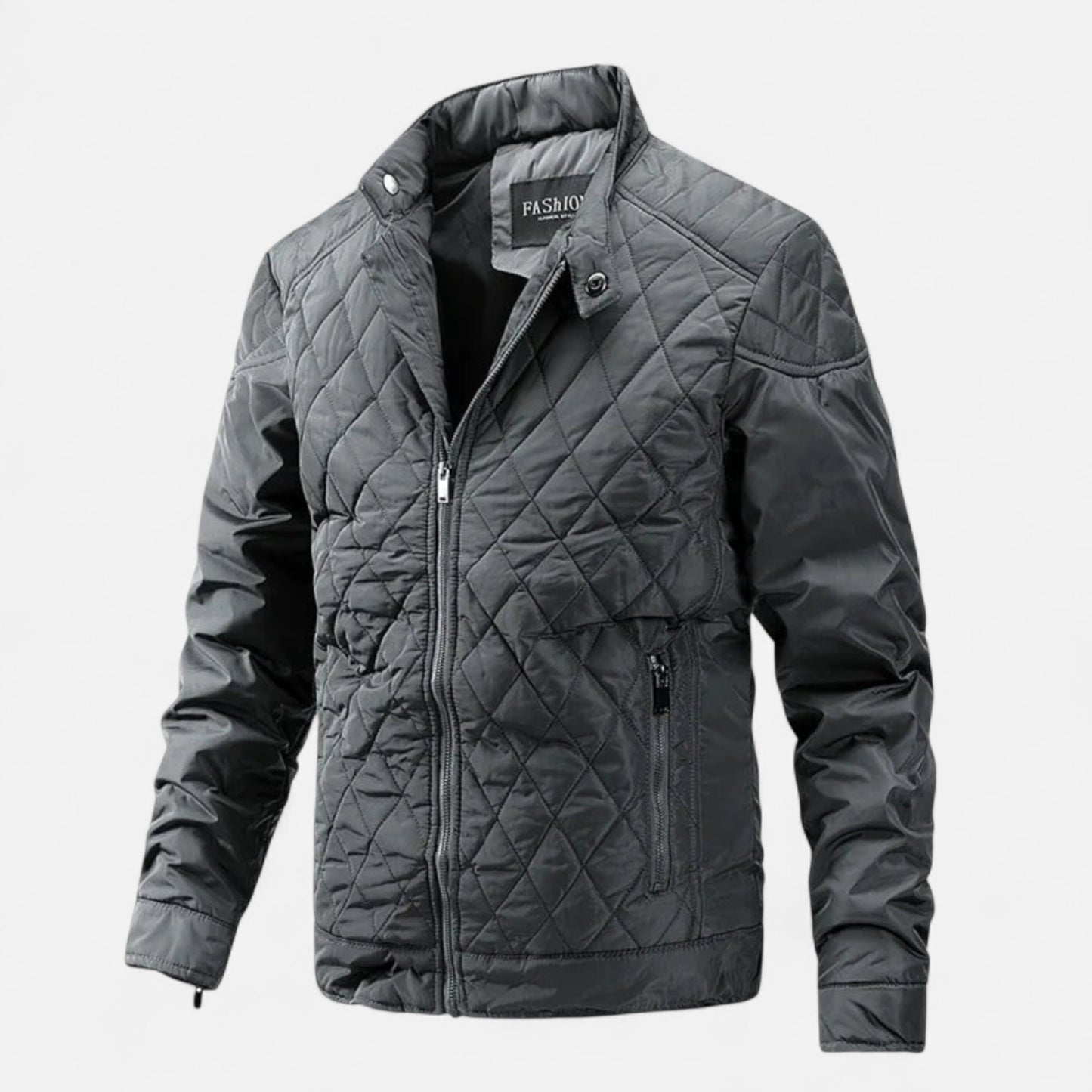Lavie Moda | Veste Homme Matelassée Style Biker Élégant