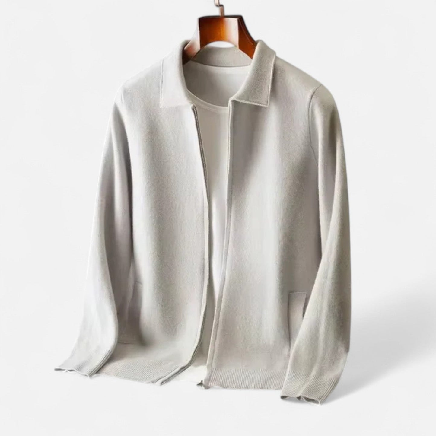 Lavie Moda | Zip Collar Knit Jacket