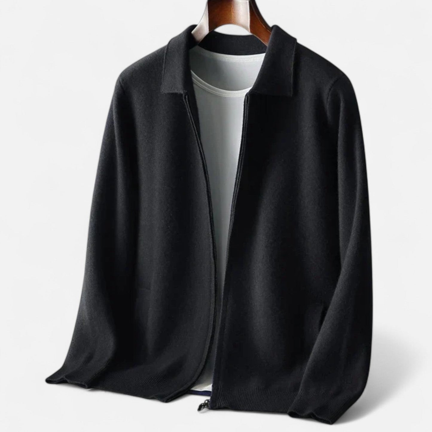 Lavie Moda | Zip Collar Knit Jacket